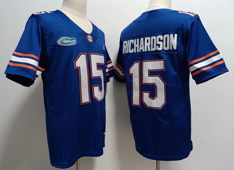 Men Florida Gators #15 Richardson Blue 2025 NCAA Jersey